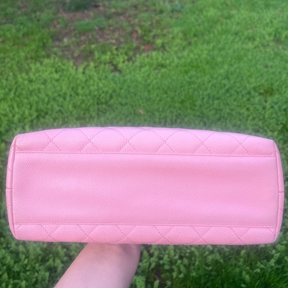 🌸🌸Chanel Vintage Kelly Caviar Pink 24K Gold plated hardware Top handle Bag - Picture 13 of 16